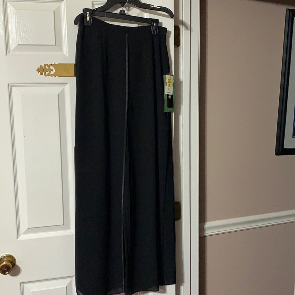 dawn joy evening black pants from the special occasions collection; size 6